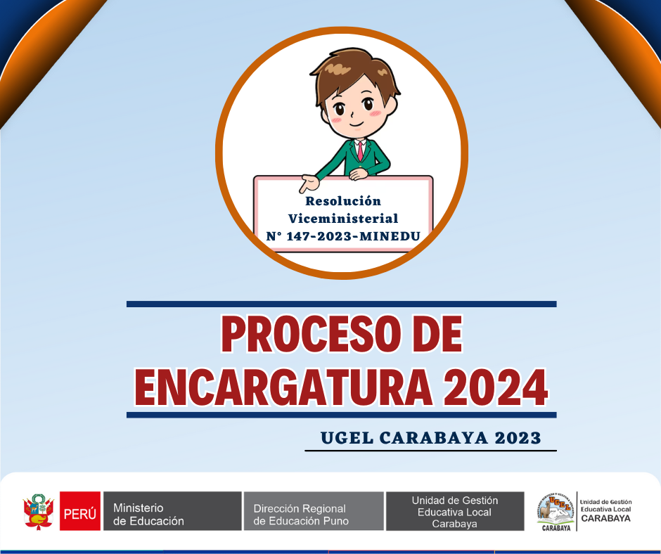 PROCESO DE ENCARGATURA 2024 RESULTADOS FINALES SEGUNDA ETAPA
